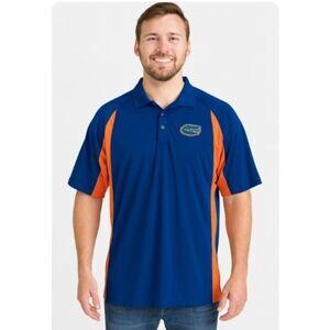 Florida Gators Polo Shirt Vintage Pressbox Blue Orange Pullover Mens Size 2X